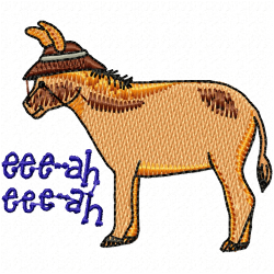 Donkey Embroidery Design 4 Donkey Embroidery Design 4